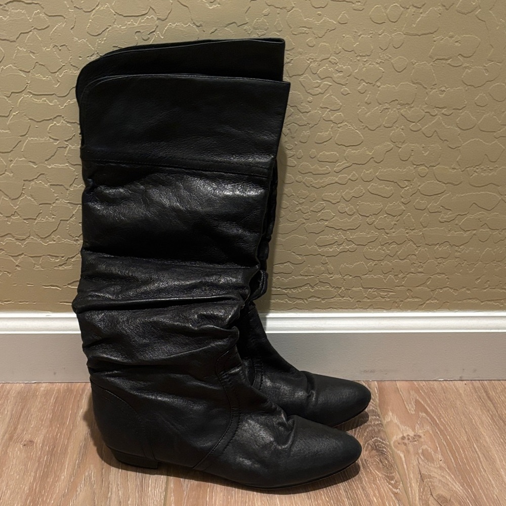 Black Leather Women's Boots